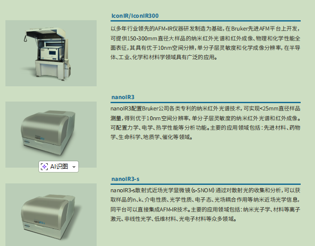 image.png 德国BRUKER纳米红外光谱与成像系统nanolR3